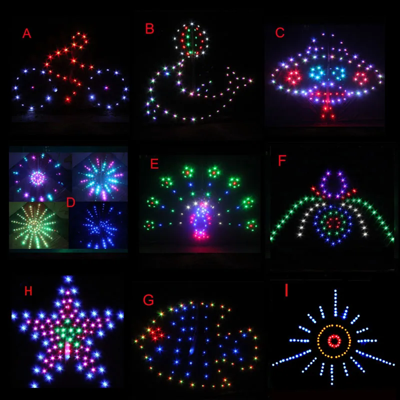 

New High quality Outdoor Fun Sports 3 m² LED Big Power Kite With Lights Good Flying Factory Outlet