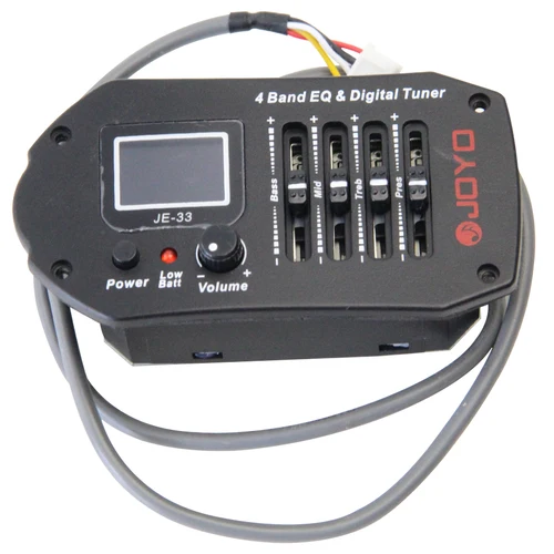 Imagen 2 del producto JE-33 4 bandas EQ con sintonizador, batería baja, pastilla de porcelana, soporte para púas de guitarra