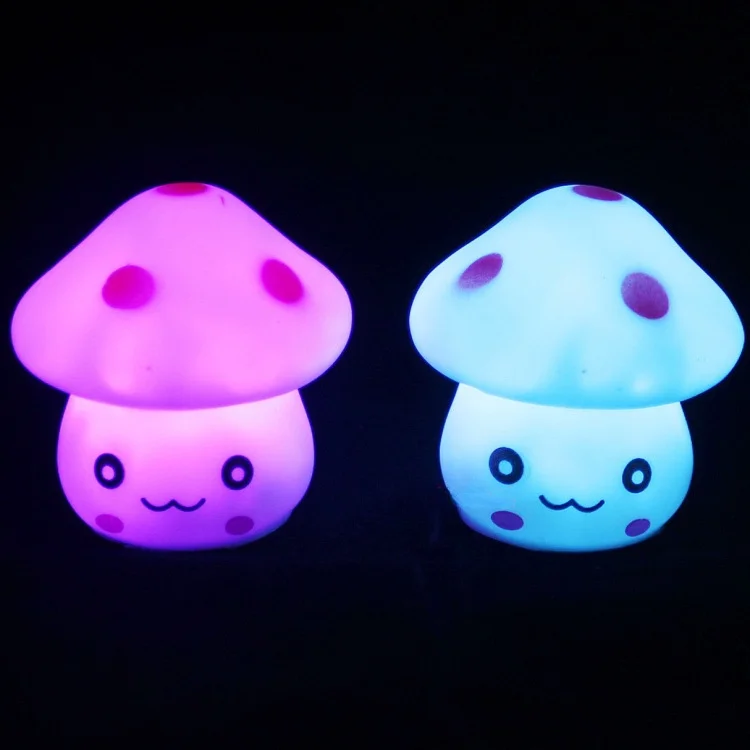 Colorful Luminous Children\'s Room Night Light Mushroom Gift Toy Bedroom Night Light