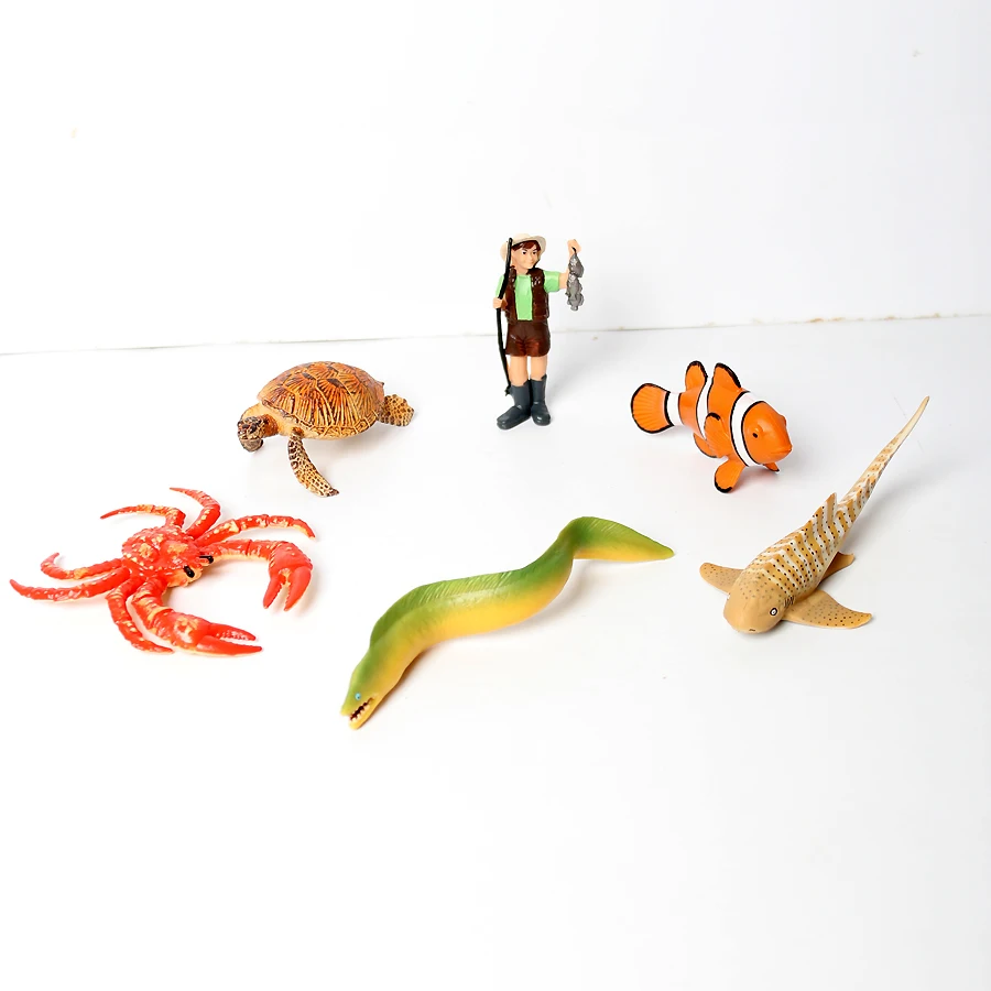 Ocean Underwater Creatures Action Models Realistic Plastic Marine  Action Toy Figures Kids Educational Collection Gift for kids