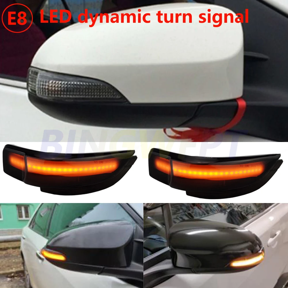 

For Toyota Camry XV50 2012-2017 Corolla E170 s 2014-2017 Dynamic Turn Signal Side Mirror Indicator Sequential Blinker Lamp