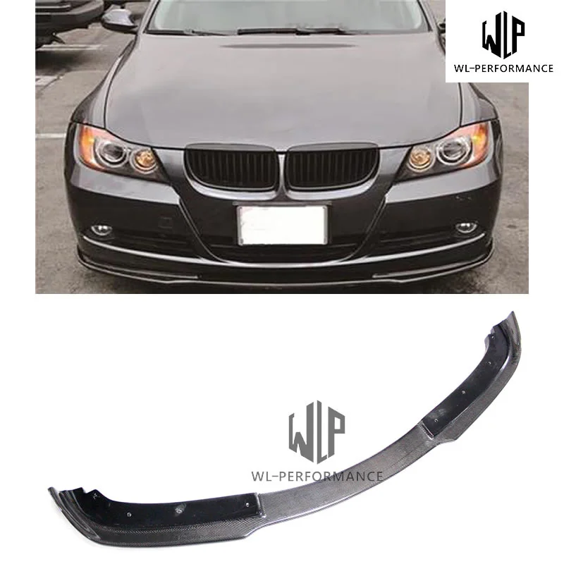 E90 High Quality Carbon Fiber Front Lip Car Styling Fits for Bmw 3 Series E90 Original Car 320i 328i 335i 05-11