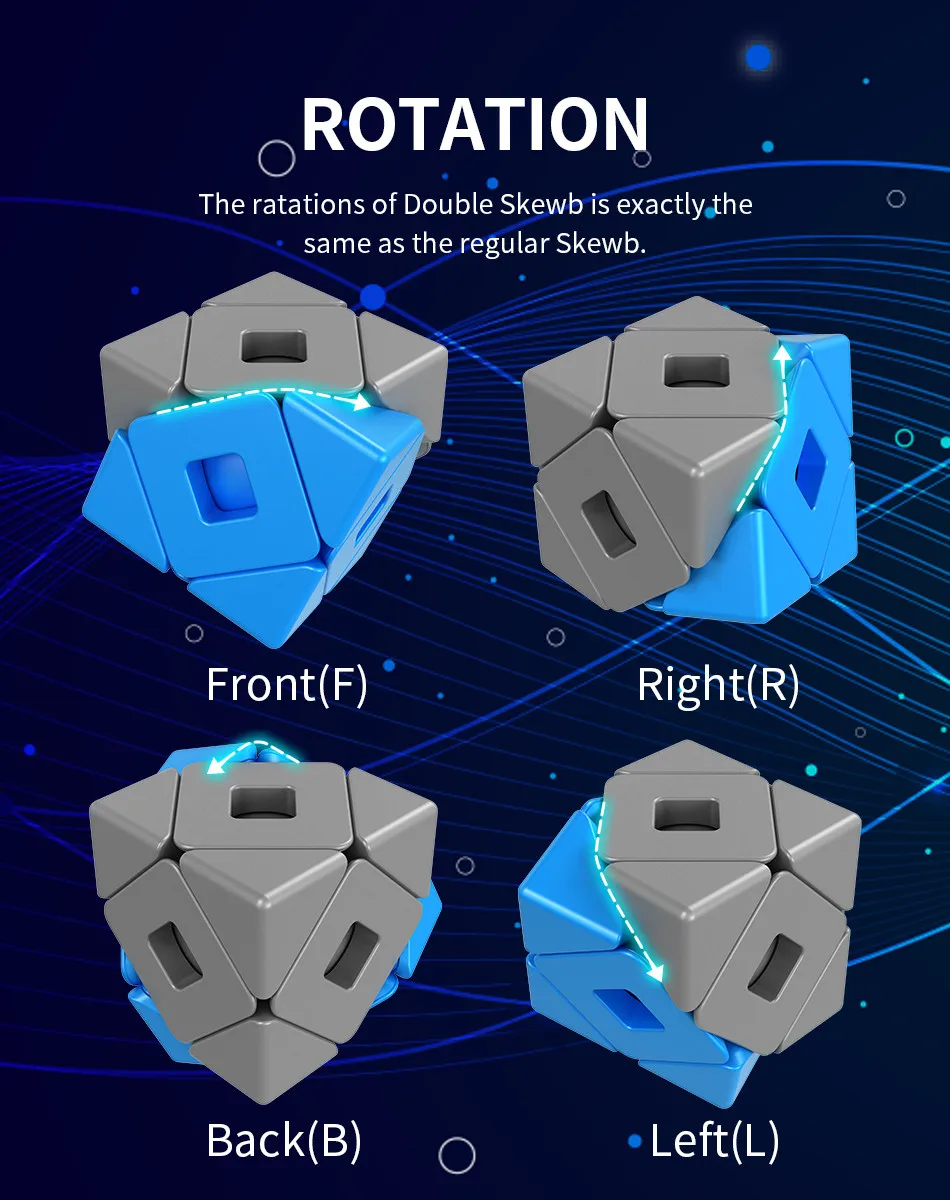 Moyu Meilong Seltsamer Zauberwürfel Vierblättriges Kleeblatt / Polaris / Ahornblätter Zauberwürfel Beruf Puzzle Bildung – Detail 14