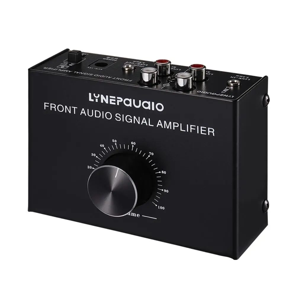 헤드폰 스피커 증폭기, 부스터, 전면 스테레오 신호 증폭기, 신호 증폭기에 적합한 볼륨 제어 포함