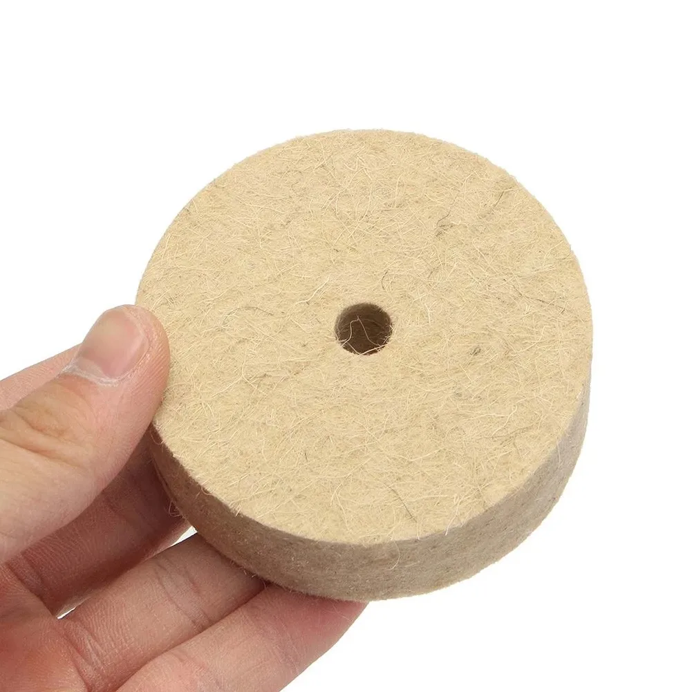 75/150mm Wool Felt Polishing Wheel Buffing Pad Grinding Wheel Angle Grinder Polishing Disc For Metal Glass Furniture Ceramics