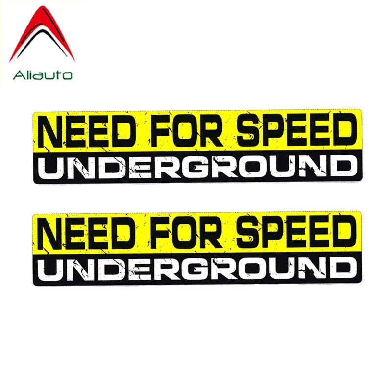 Aliauto 2 X Funny Car Stickers Need for Speed Underground Accessories PVC Decal for Honda Crv Yeti Ranger Toyota Yaris,15cm*3cm