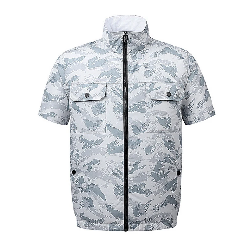 New Summer Cooling Vest Men 3-Speed USB Heatstroke Mens Fan Vest Outdoor Work Jacket Male Waistcoat Waterproof Camouflage Vests