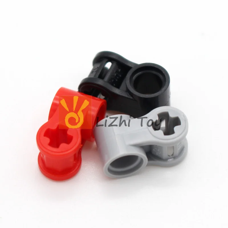 20pcs MOC Parts 6536 Axle and Pin Connector Perpendicular Bricks Building Blocks Accessories Compatible with Technology Toys