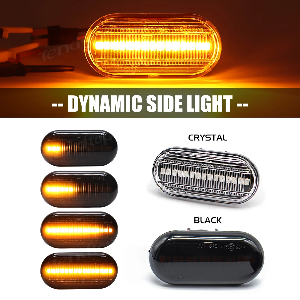 2pcs Led Dynamic Side Marker Turn Signal Lights For Nissan INTERSTAR PRIMASTAR Opel MOVANO VIVARO Dacia Duste