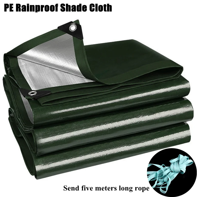 

PE Rainproof Shade Cloth Tarpaulin Outdoor Boat Car Truck Canopys Waterproof Shading Sail Garden Plant Awning Dog House Cover