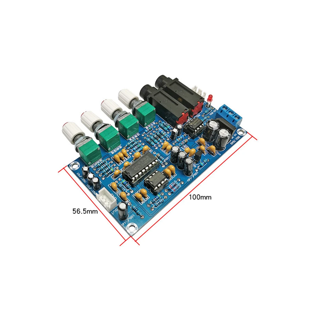 

Плата-усилитель для микрофона PT2399, плата для реверберации караоке, двойной модуль усилителя для караоке, 12 В переменного тока, 1 шт.