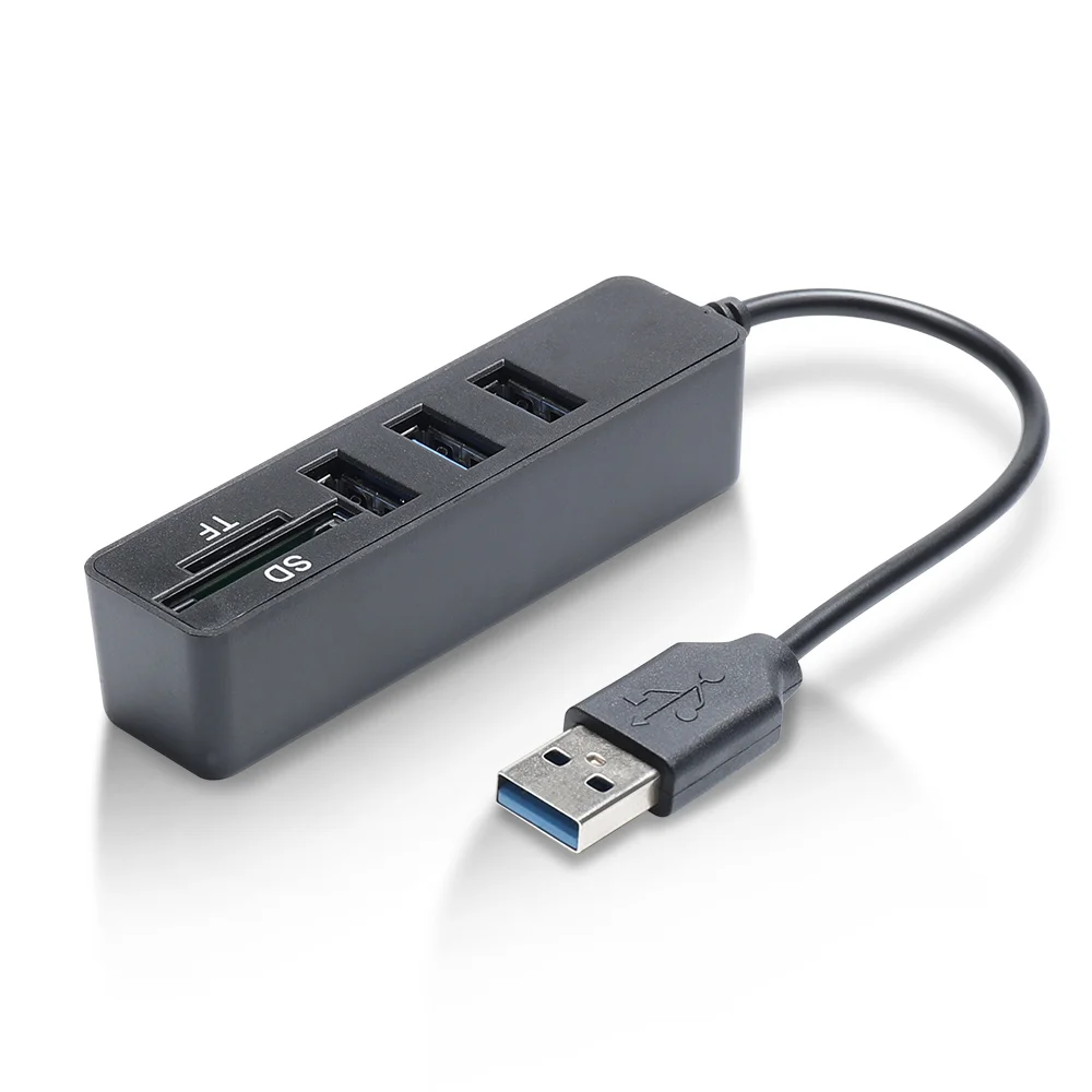 PCER Hub USB 2.0 Multi USB Splitter Ad Alta Velocità 3Hab di DEVIAZIONE STANDARD TF Card Reader All In One Per Il Calcolatore Del PC accessori