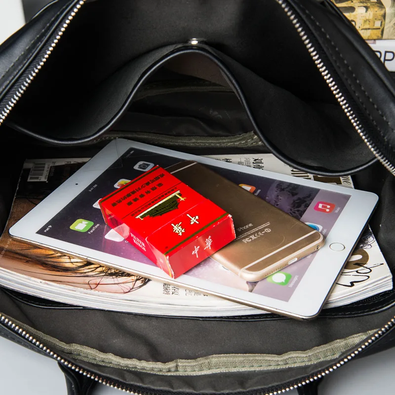 Business Men Briefcases Laptop Bag Luxury Multi-function Shoulder Bag Men Large Capacity Briefcase Male Crossbody Messenger Bags