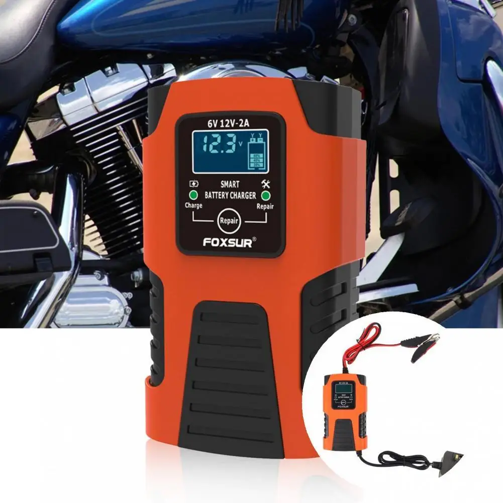 Portable Winter/Summer Mode EU/US/UK Plug Useful LCD Pulse Repair Charger Battery Charger Battery Maintainer