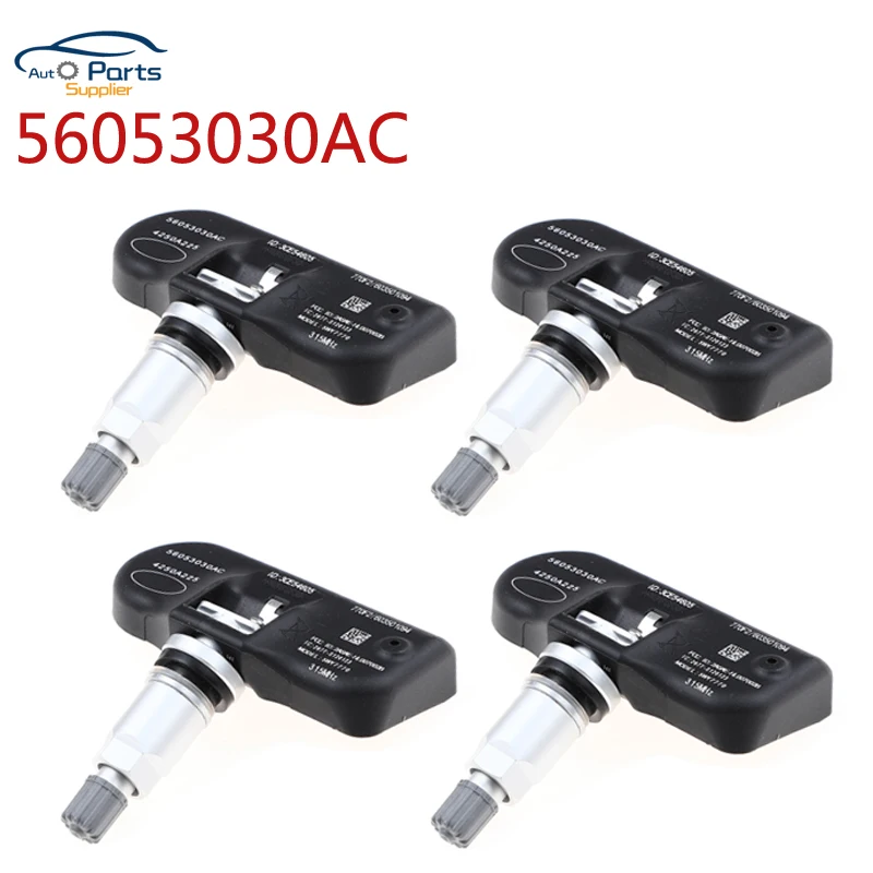 4pcs 315MHZ For CHRYSLER PACIFICA TOWN & COUNTRY DODGE AVENGER JEEP COMPASS TPMS Sensor Tire Pressure Sensor 56053030AC