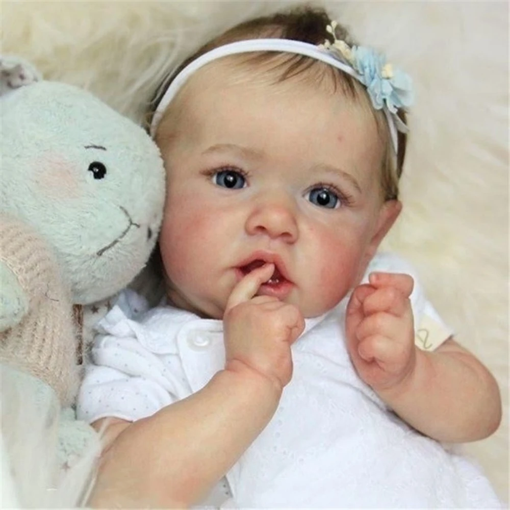 bebes doll 50CM original authentic designed reborn baby girl doll toddler princess high quality full body silicone