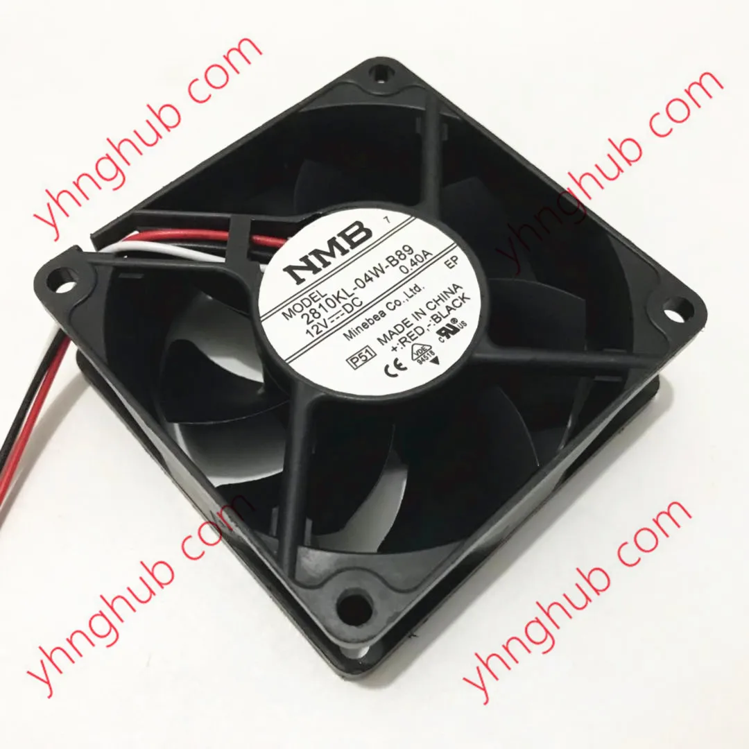 

NMB-MAT 2810KL-04W-B89 P51 DC 12V 0.40A 70x70x25mm 3-Wire Server Cooling Fan