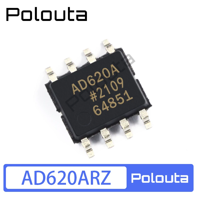 Polouta AD620BRZ AD620ARZ AD620A AD620B SOP8 Amplifier Daya Rendah IC Komponen Elektronik Sirkuit Terpadu Arduino Nano