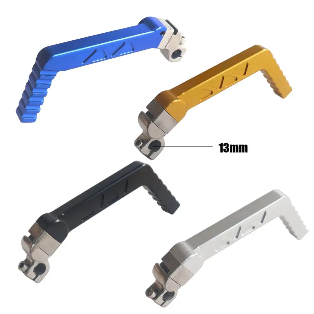 13mm CNC Forged Kick Start Starter Lever Pedal Blue For CRF BBR KLX TTR 50 70cc 110cc 125cc ZS YX LF Engine Dirt Pit Bike Parts