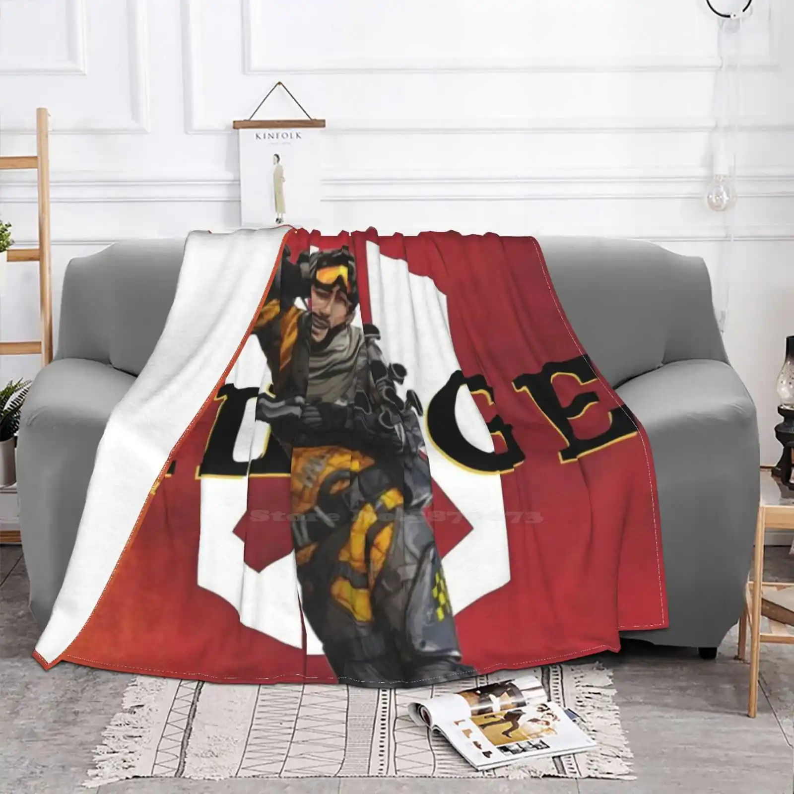 This Is Mirage | Apex Legends | Apex Creative Design Light Thin Soft Flannel Blanket Gamer Streamer Gaming Girl Gamer Girl