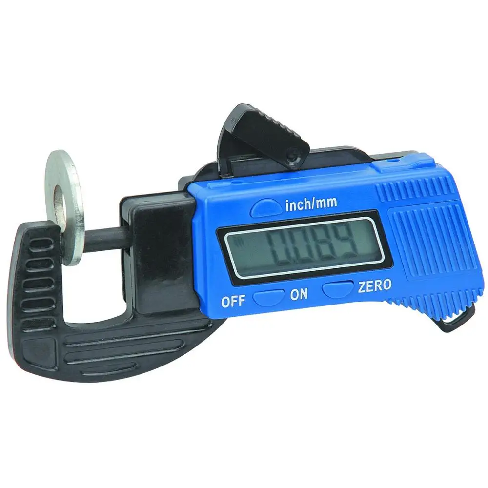 Portable Precise Digital Thickness Gauge Meter Metal Tester Micrometer 0 to 12.7mm Caliper Meter Width Measure Tools