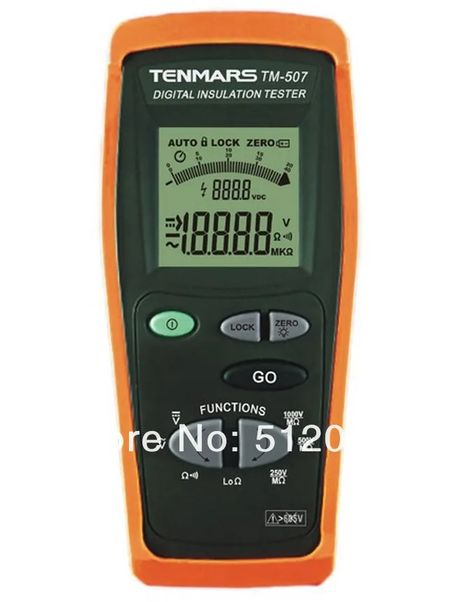 NEW Tenmars TM-507 Insulation Tester,auto range: 250V/500V/1000V