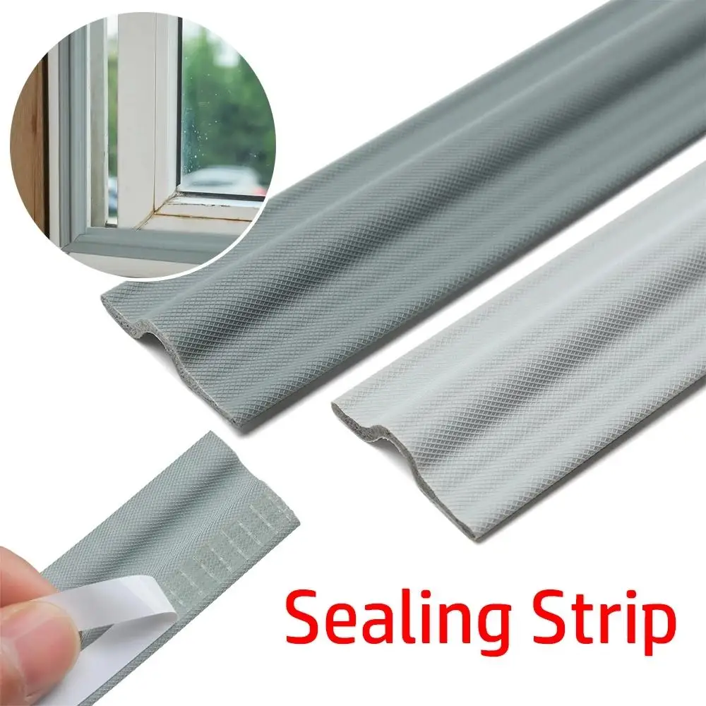 Window Sealing Strip Acoustic Foam Self Adhesive Tape for Sliding Door Windproof Dustproof Soundproof Seal Gap Wearable Home