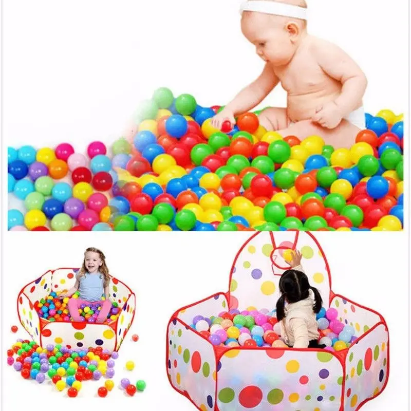 

Hot Babys Kids Plastic Soft Colorful Play Balls Pit Ocean Swim Pool Toy 20/50/100pcs Colorful Fun Soft Plastic Ocean Ball Swim