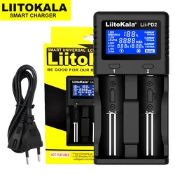 LiitoKala Lii-PD2 Lii-PD4 Lii-S6 Lii500 ładowarka do 18650 26650 21700 18350 AA AAA 3.7V/3.2V/1.2V baterie litowe NiMH