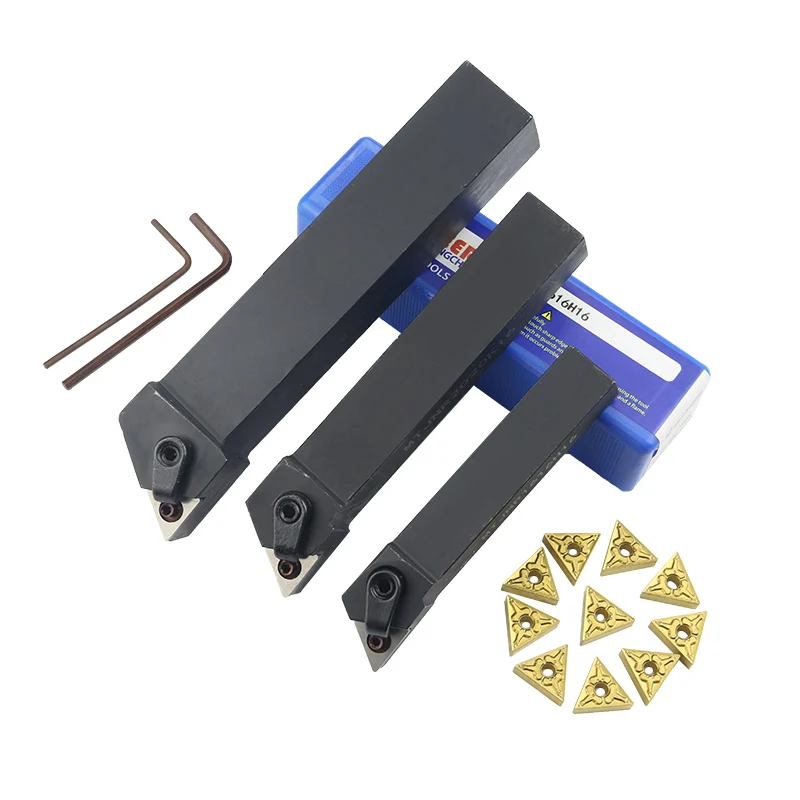 1pc MTJNR1616H16 MTJNR2020K16 MTJNR3232P16 External Triangul Turning Tool Holder TNMG16 Carbide Inserts Lathe Cutting Tools Set