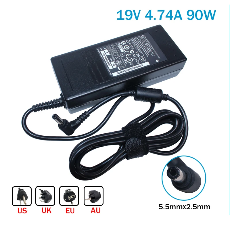 

For Asus ADP-90SB BB 19V 4.74A 5.5*2.5mm AC/DC Adapter US/EU/UK Version For Asus ADP-90CD DB PA-1900-36 Power Charger