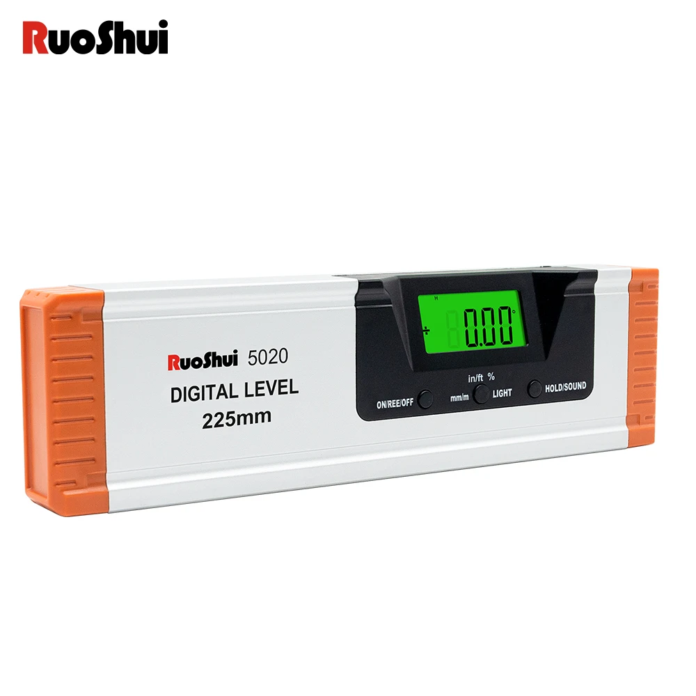 Goniometro digitale livello elettronico bolla orizzontale verticale LCD Base magnetica ad alta definizione Tester angolo Display
