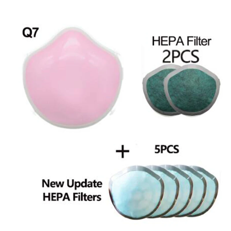 يوبين Q7 قناع كهربائي مضاد للضباب قناع شاومي ايكو نظام تعقيم الغبار يوفر إمدادات الهواء النشط للضباب في الهواء الطلق