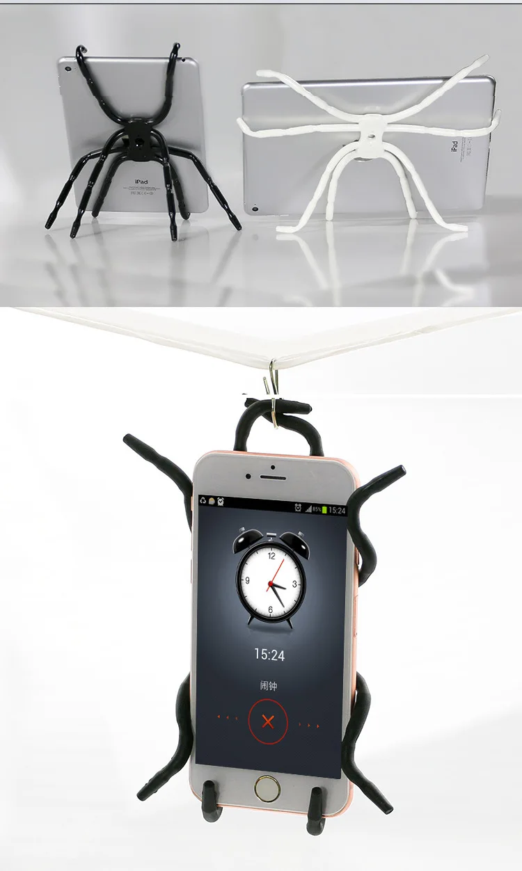 Große Größe Flexible Spinne Mount Halter Halterung für Handys iPad Tabletten Desktop Selfie Steht Stativ – Detail 5