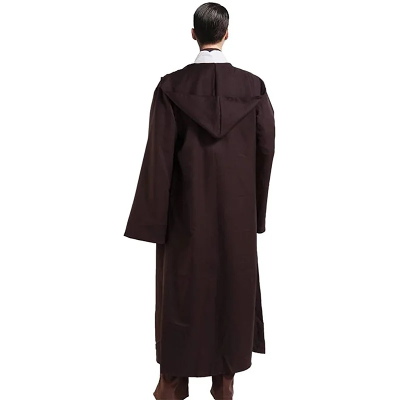 Manto encapuzado preto e vermelho para homens, Robe do Fantasma da Morte, Trajes Vampiros, Demônio Demônio, Festa do Cavaleiro, Halloween, Trajes de Sacerdote