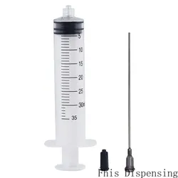 30ml Luer Lock Syringe and 10cm Long 16G Blunt Needle Pack of 2