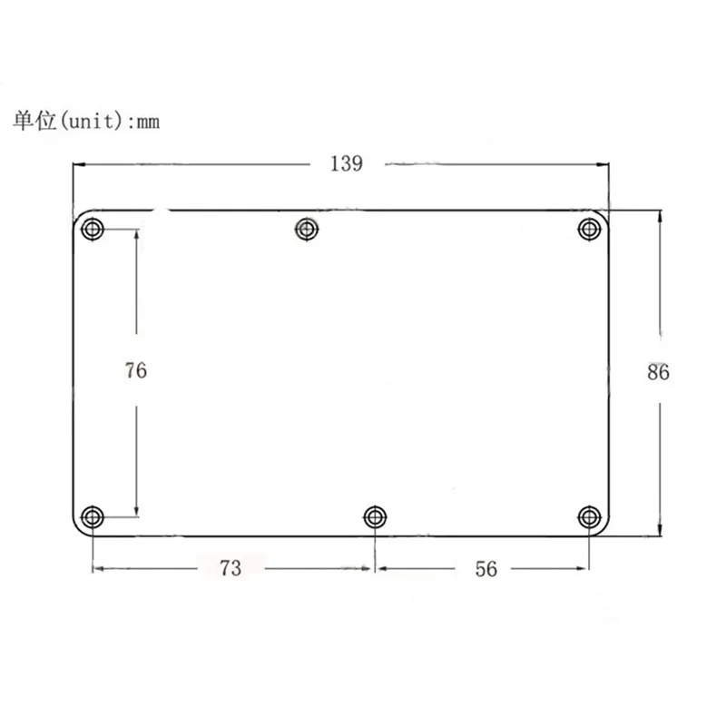 A Black Plastic 6 Screw Hole Closed Style Electric Guitar Cavity Cover Spring Cover Back Plate Wiring Cover Guitar Accessories