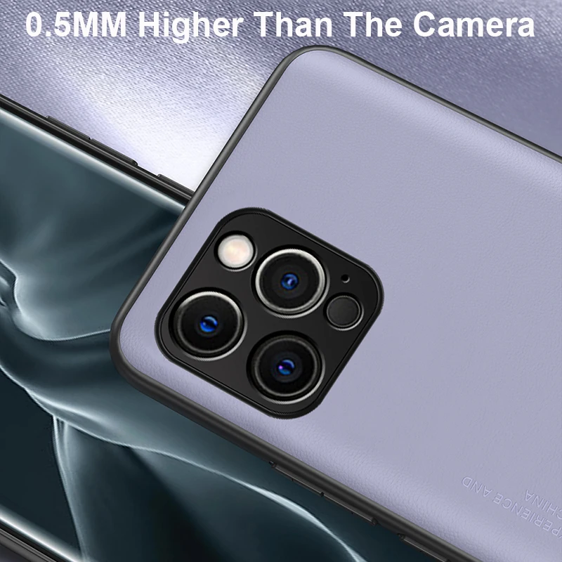 Luxury Leather i Phone Case For iPhone 12 Mini 11 12 13 Pro Max Matte Cover Case For iPhone X XR XS Max 7 8 Plus SE 2020 Coque