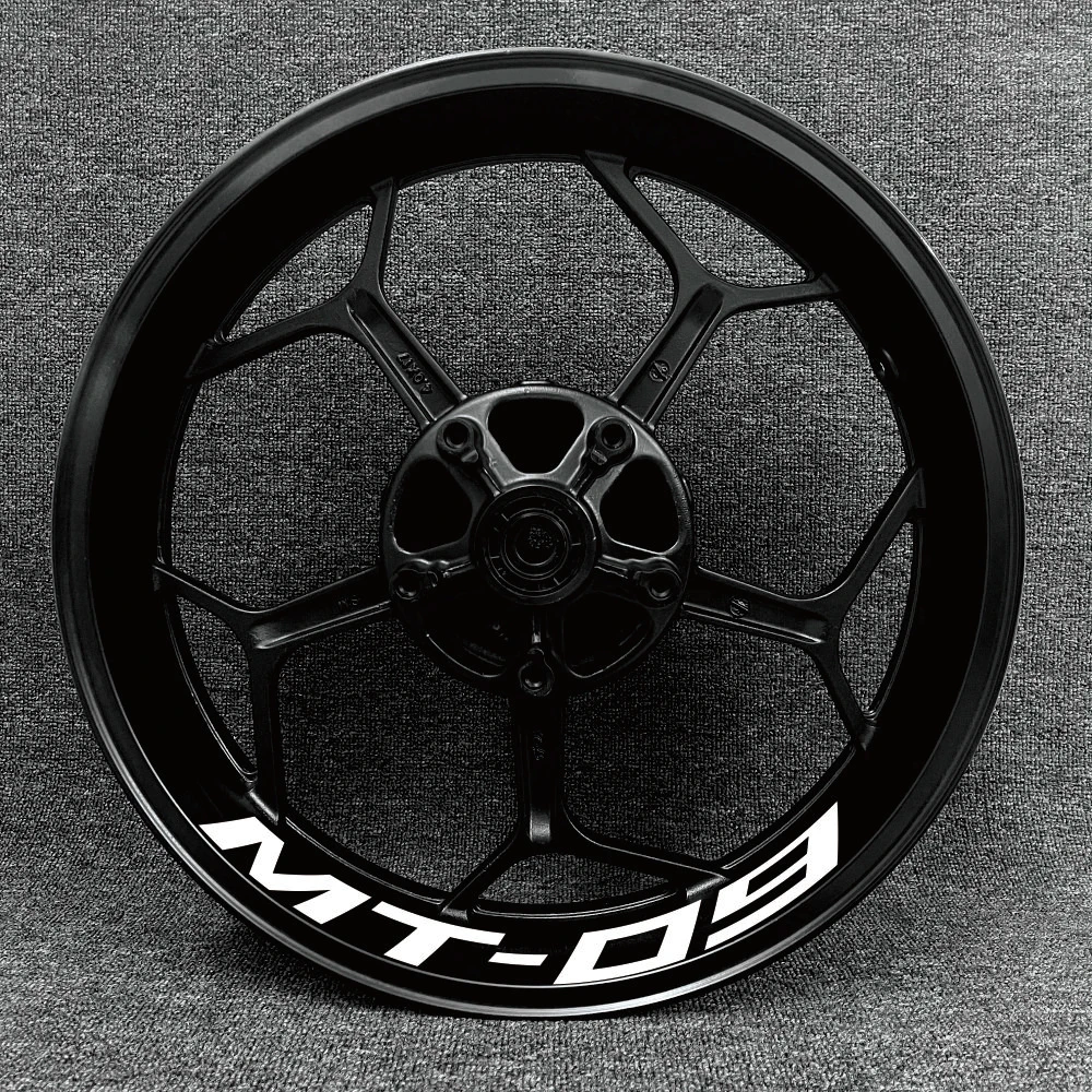 

Waterproof Reflective Sticker For Yamaha MT-09 Motorcycle Logo Decal Front And Rear Inner And Outer Wheel Frame Rims