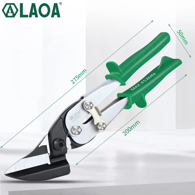 LAOA Multifunction Iron Metal Sheet Cutting Scissors Aviation Tin Snip Cutter Multi-directional Shears Industrial Hand Tool