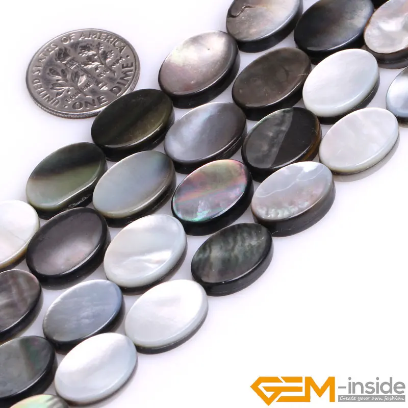 Natural Shell Black Rainbow luster Beads For Jewelry Making Strand 15 inch Coin Drip Oval Square Accessorries Beads For Gifts