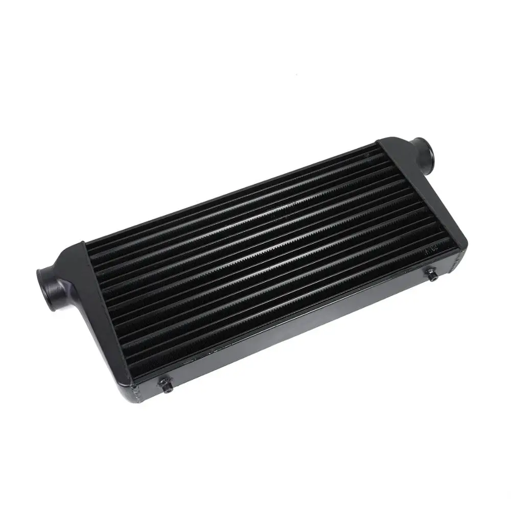 Universal  Intercooler Radiator Front Mount Tube-fin 600*300*76mm Aluminum Cold Air Intake Radiator Outlet Turbo Car