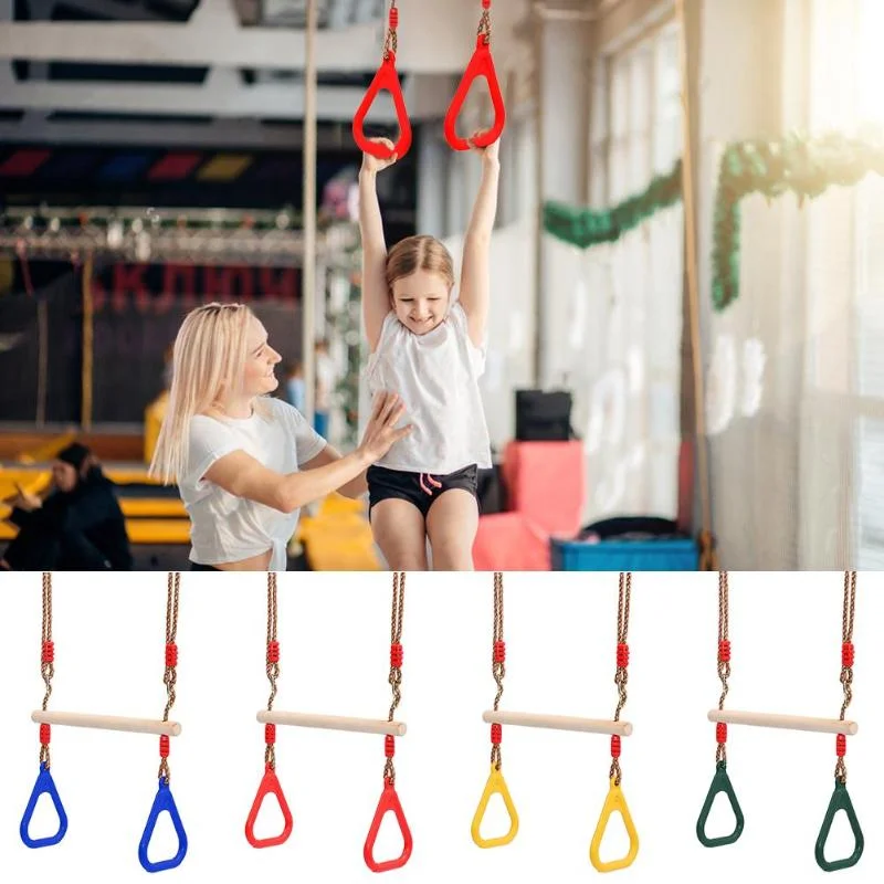 Children Rings Swing Playground Flying Gym Rings Swing Flying Pull Up Sports Outdoor Indoor Gym Swing Kids Training Toys