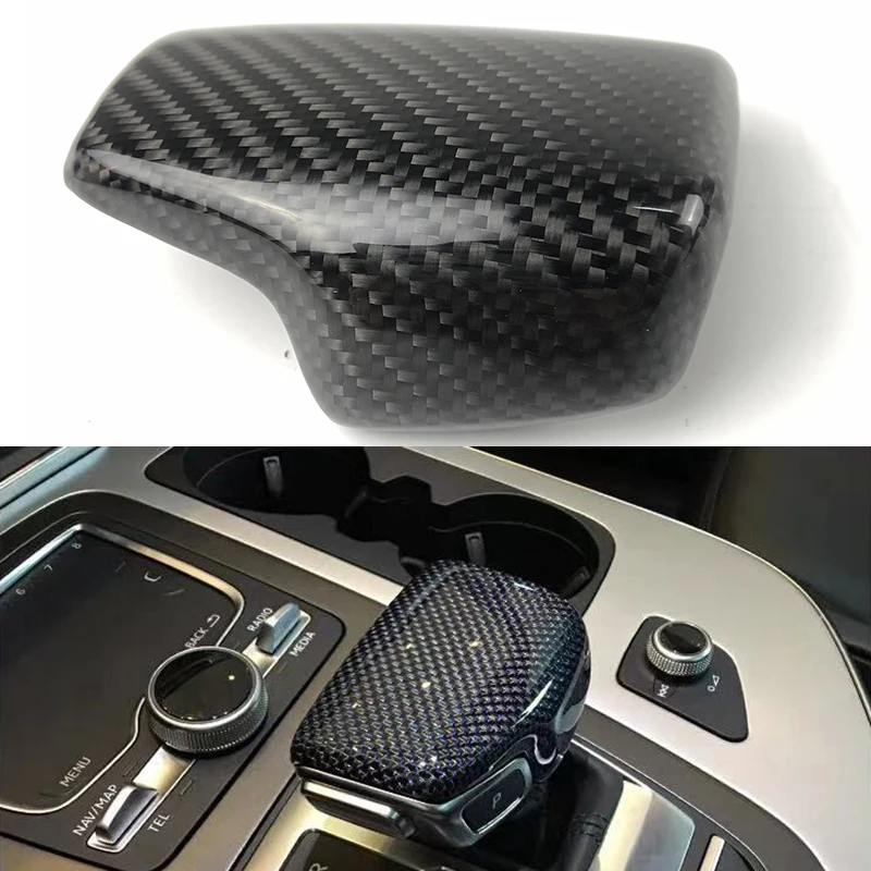 For Audi s4 s5 A4 A5 Q5 Q7 2017-2019 Carbon fiber shift handle original brand new shift handle