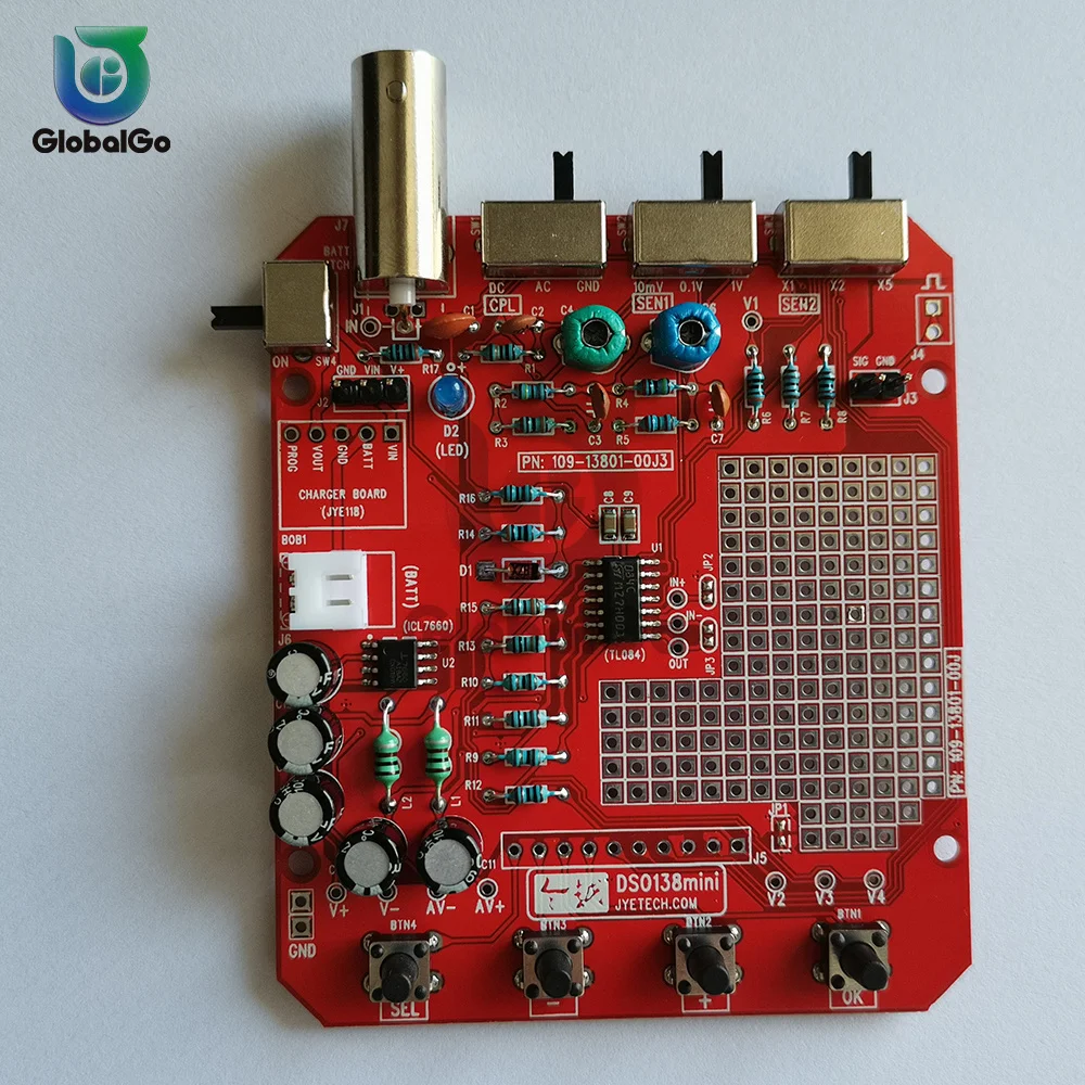 Mini Handheld Digital Oscilloscope DIY ชุดแขน Cortex-M3 12บิต TFT Oscilloscope 10:1 Probe ทดสอบคลิป Dropship ขายส่ง
