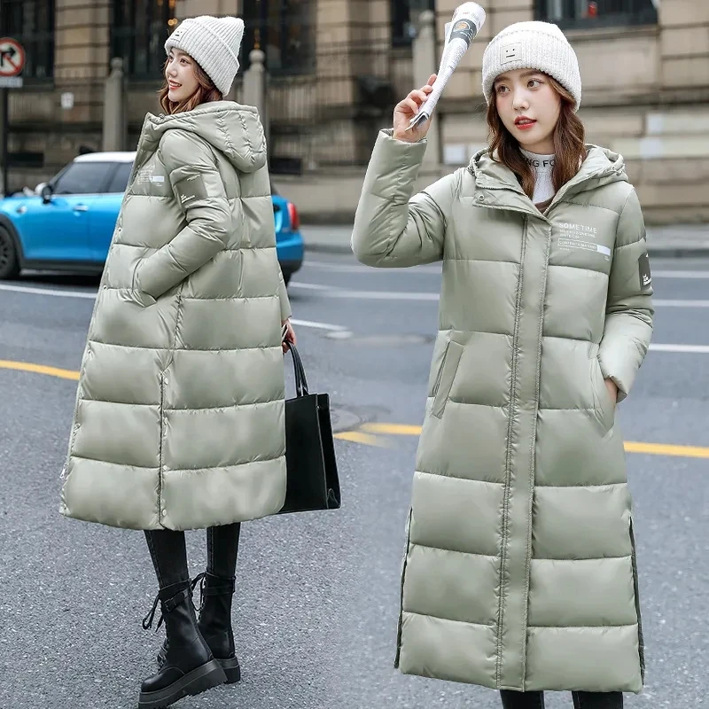 

Latest 2021 Winter Women Jacket Female Long Parkas Thick Hooded Cotton Padded Coat High Quality Warm Outwear Womens Parka Q107