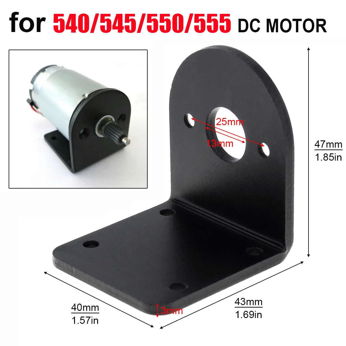 775 Motorhalterung, universelle Befestigungs-Montagehalterung für 750/755/775/795/895 Gleichstrommotoren, Nema 17 28/35/42 Schrittmotor