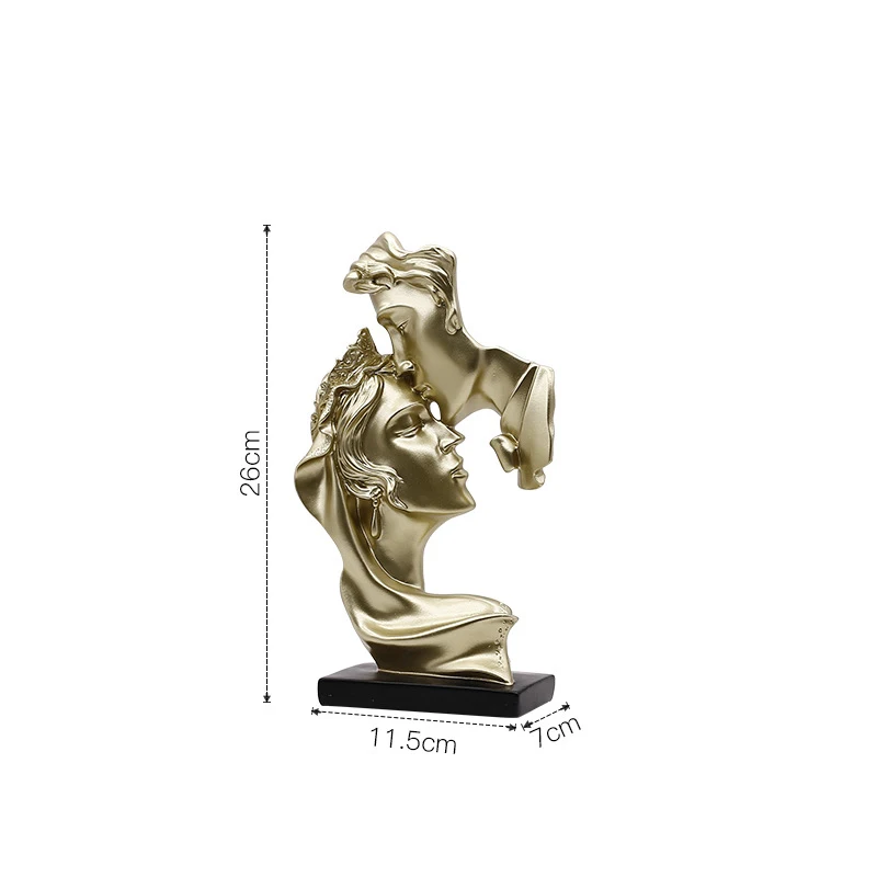 Nordic Luxe Goud Hars Sculptuur Technologie Decoratie Woonkamer Eetkamer Grid Veranda Wijn Tv Kast Decoratie Gift