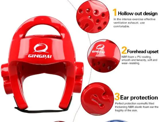 Taekwondo Helmet Headgear Protector Guard Sanda Karate Muay Thai Adult Men Women Tae Kwon Do Training Head Protection Guards