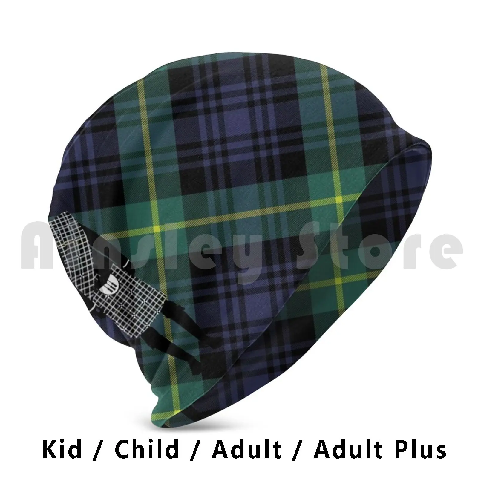 The Gentleman-Black Watch Version Beanie Hedging Cap DIY Print Cushion Tartan Black Watch Tartan Black Watch Scottish